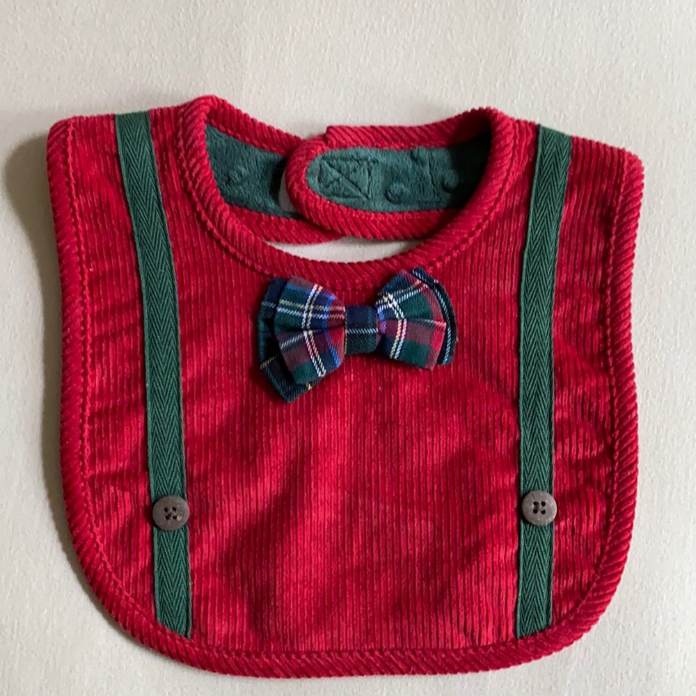 Mudpie Christmas bib, new